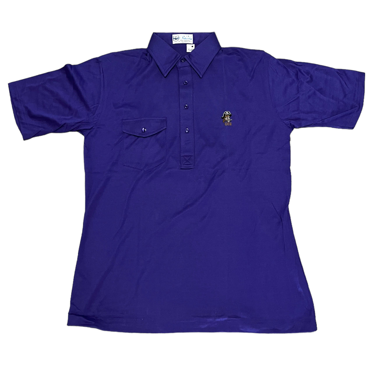 East Carolina Vintage 1980s Buc Logo Polo Large