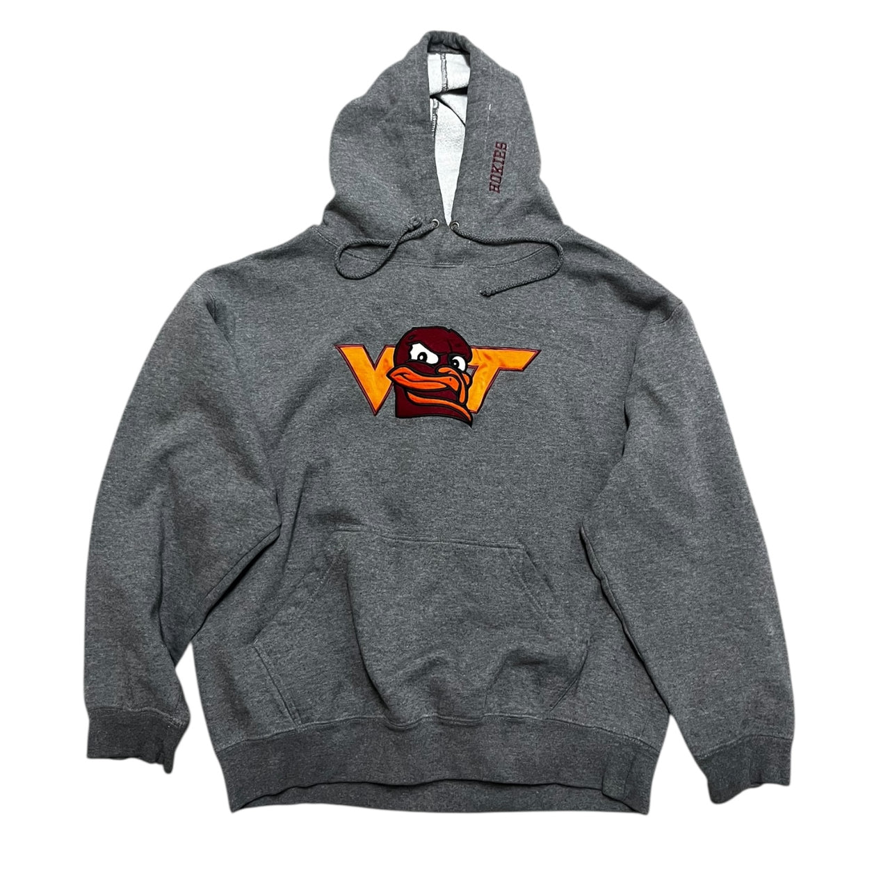 Vintage Y2K Embroidered Virginia Tech Hokies Hoodie Large