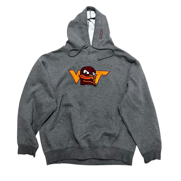 Vintage Y2K Embroidered Virginia Tech Hokies Hoodie Large