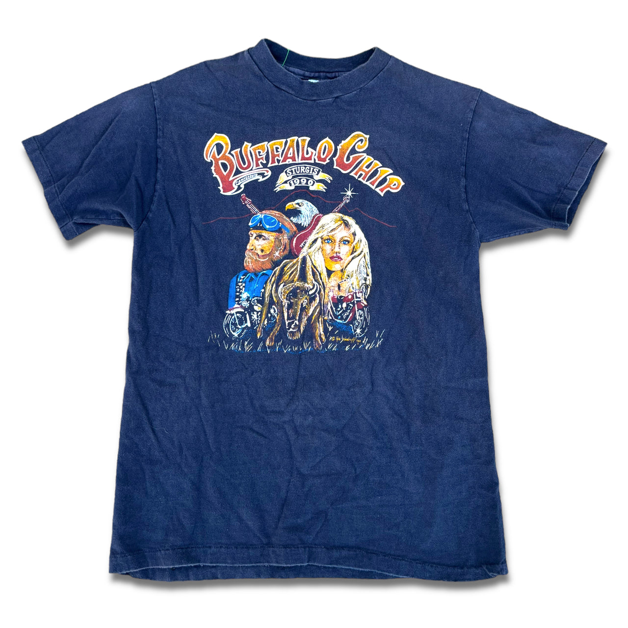 Buffalo Chip Vintage Faded Sturgis Bike Week Tee M/L