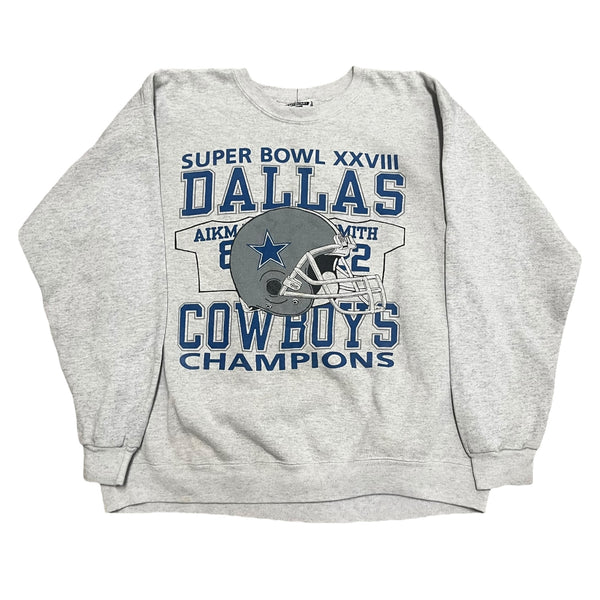 Dallas Cowboys Vintage Super Bowl Crewneck Large