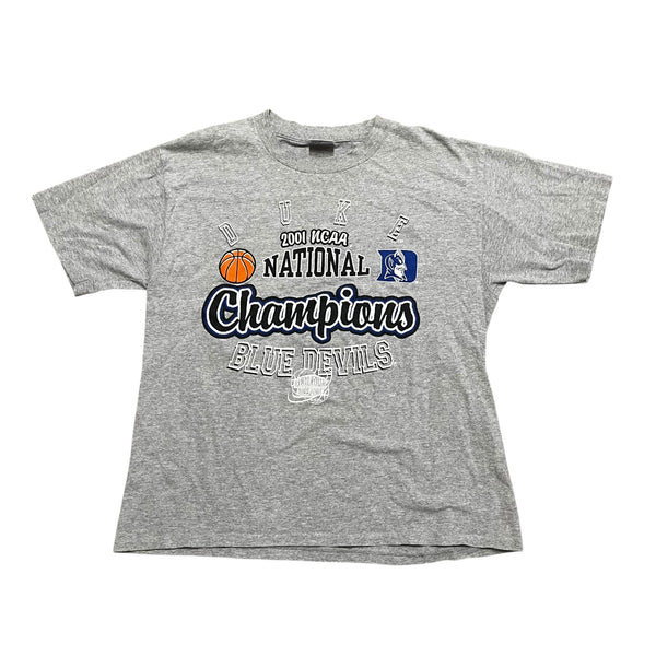Duke Blue Devils 2001 National Champions Tee Large