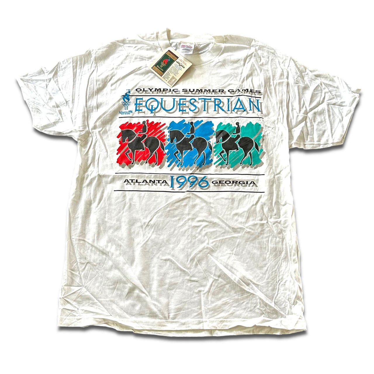 Atlanta 1996 Olympics Vintage Equestrian Tee XL