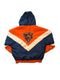 VINTAGE 1990'S CHICAGO BEARS NFL WOMENS GAMEDAY HOODED EMBROIDERED LOGO PUFFER JACKET