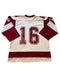 GLOUCESTER FISHERMAN HOCKEY 50 YEARS PATCH WHITE MARRON #16 JERSEY
