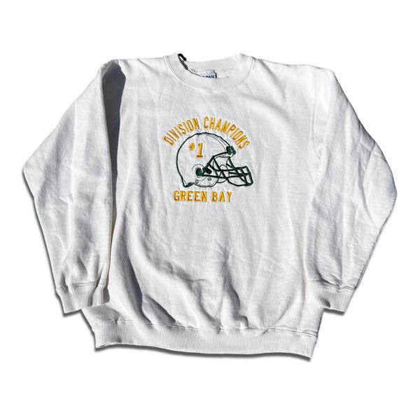 Green Bay Packers Vintage Embroidered Crewneck Large