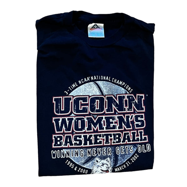 UCONN Huskies Vintage Women’s National Champions Tee Back to Back XL