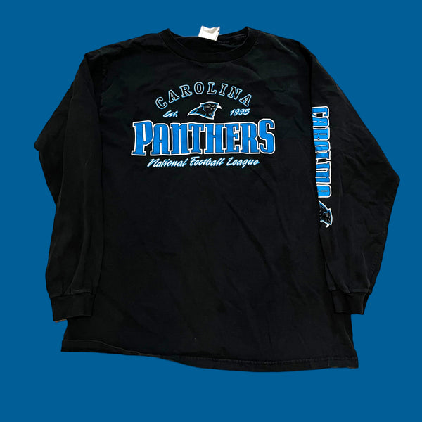 Carolina Panthers Vintage Y2K LS Tee Large