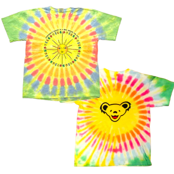 Grateful Dead Sunshine Bears Retro Tie Dye Tee