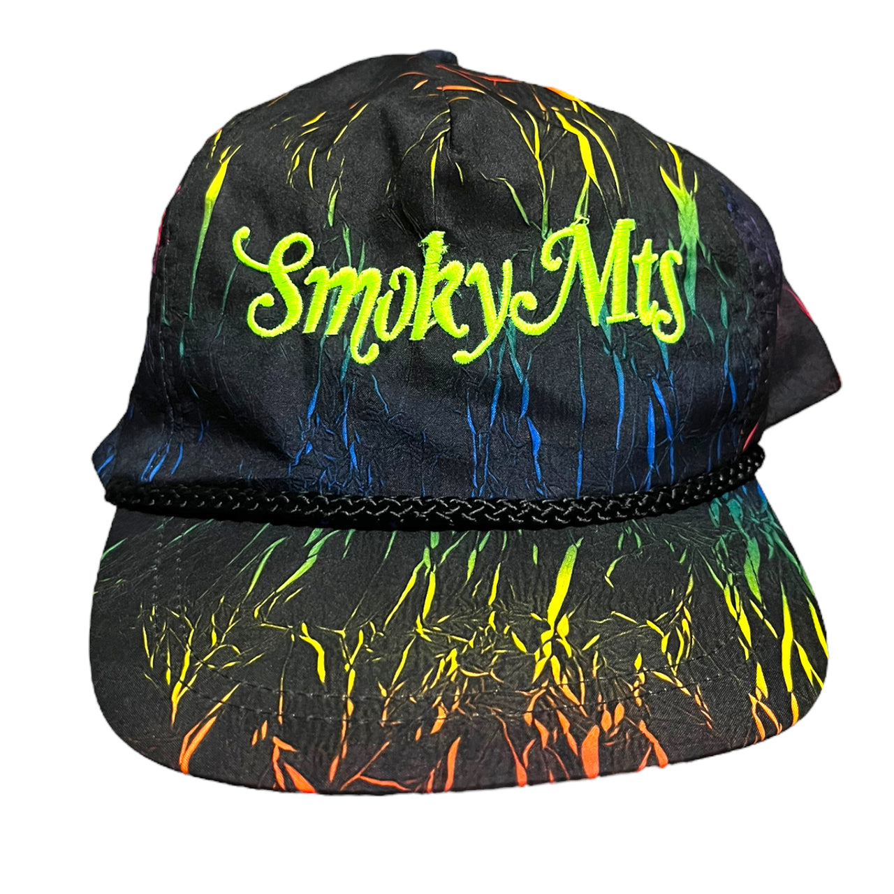 Smoky Mountains Vintage Neon Snapback Hat