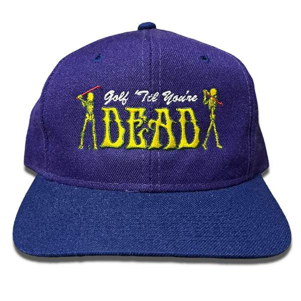 Golf Til You’re Dead Vintage Upcycled SnapBack Hat