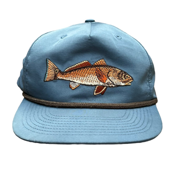Duck Camp Red Fish Nylon Rope SnapBack Hat
