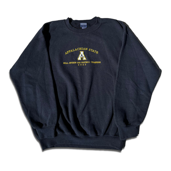 Appalachian State App State Mountaineers Vintage Embroidered Crewneck Large
