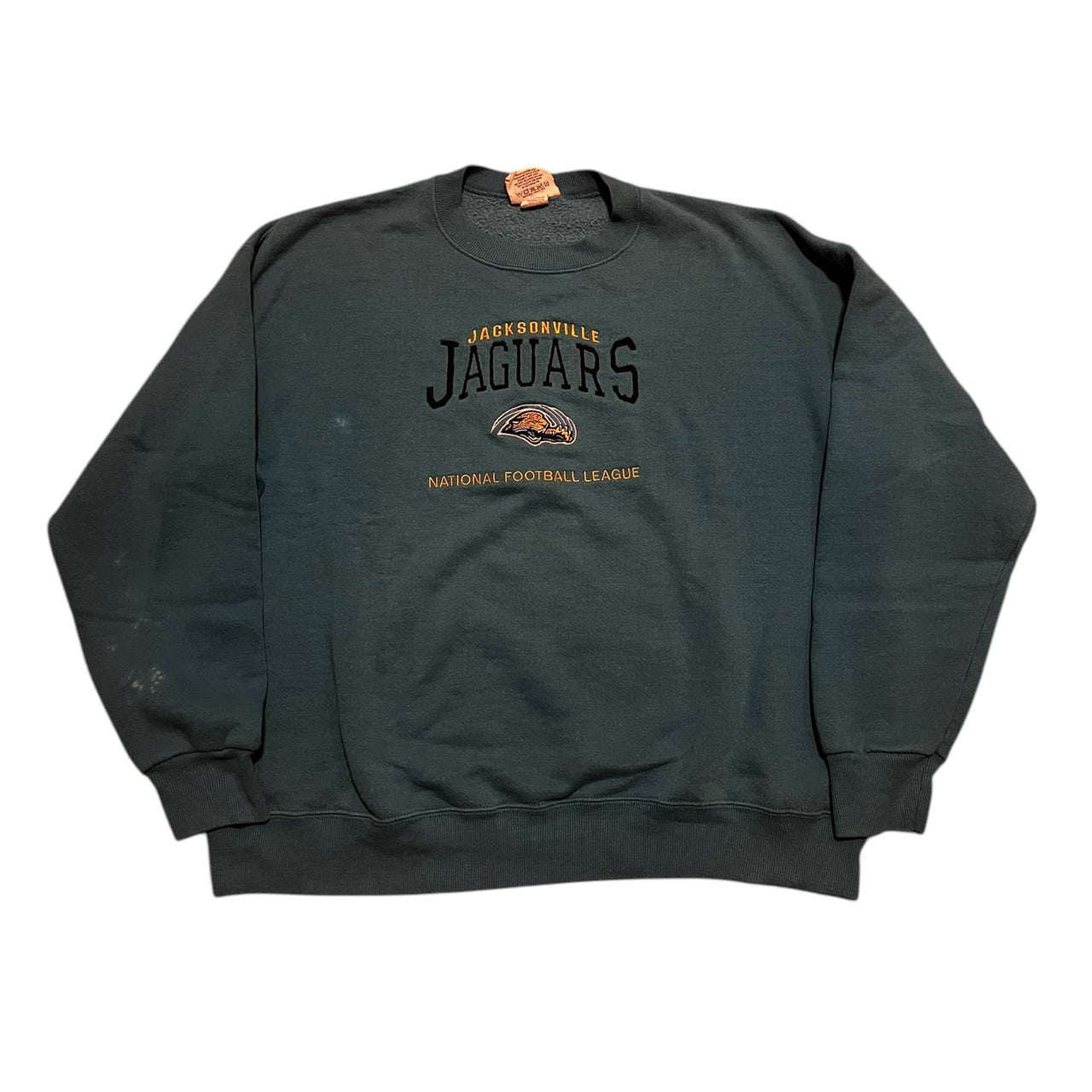 Jacksonville Jaguars Vintage 1990s Embroidered Crewneck XL