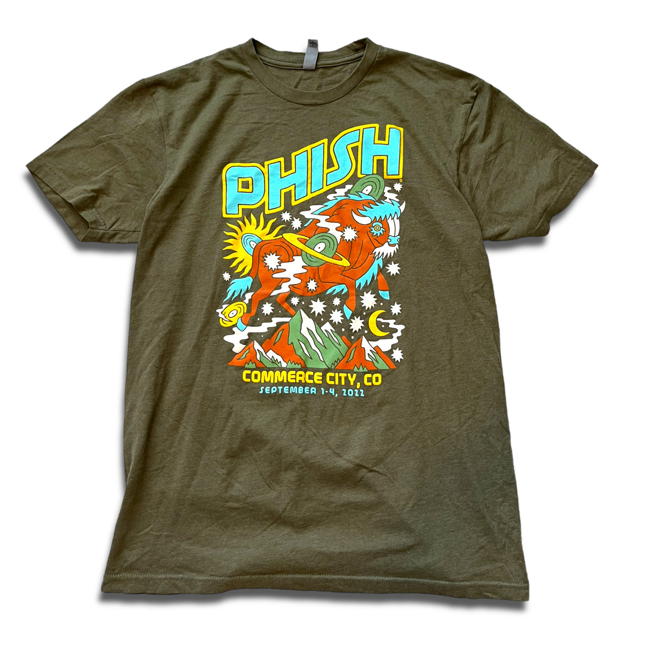 Phish 2022 Summer Tour Tee Medium - Olive