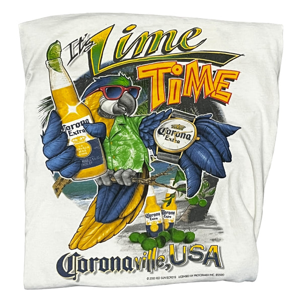 Coronaville Corona Lime Time Vintage Beer Tee XL