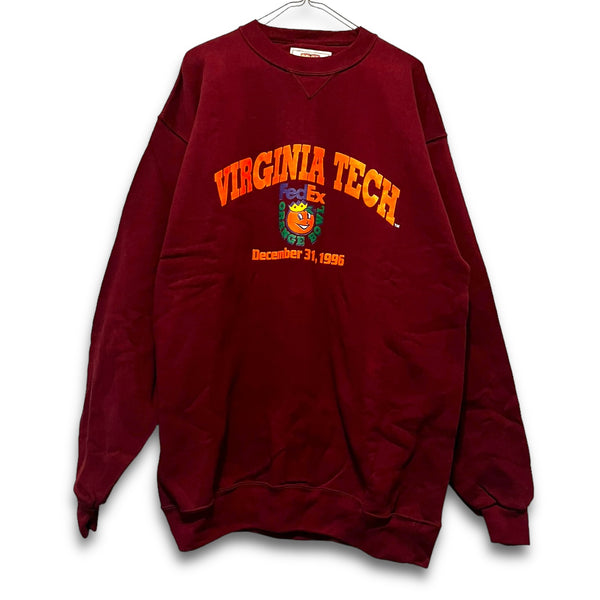 Virginia Tech Hokies Vintage 1996 Orange Bowl Crewneck XL