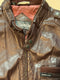 VINTAGE 1980'S MEMBERS ONLY ZIP UP BROWN LEATHER CAFE RACER BOMBER JACKET
