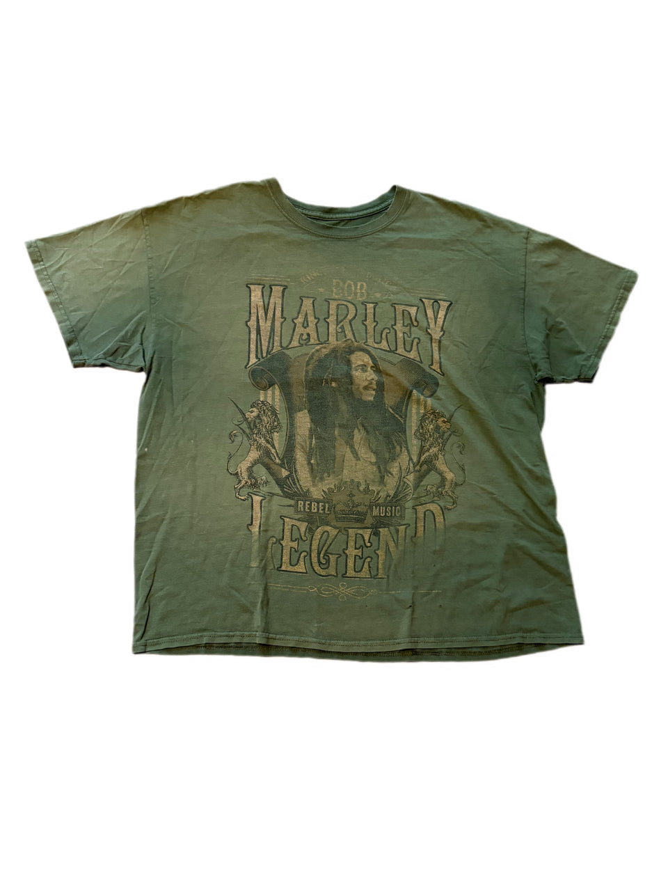 BOB MARLEY REBEL MUSIC JAMAICA GRAPHIC TEE