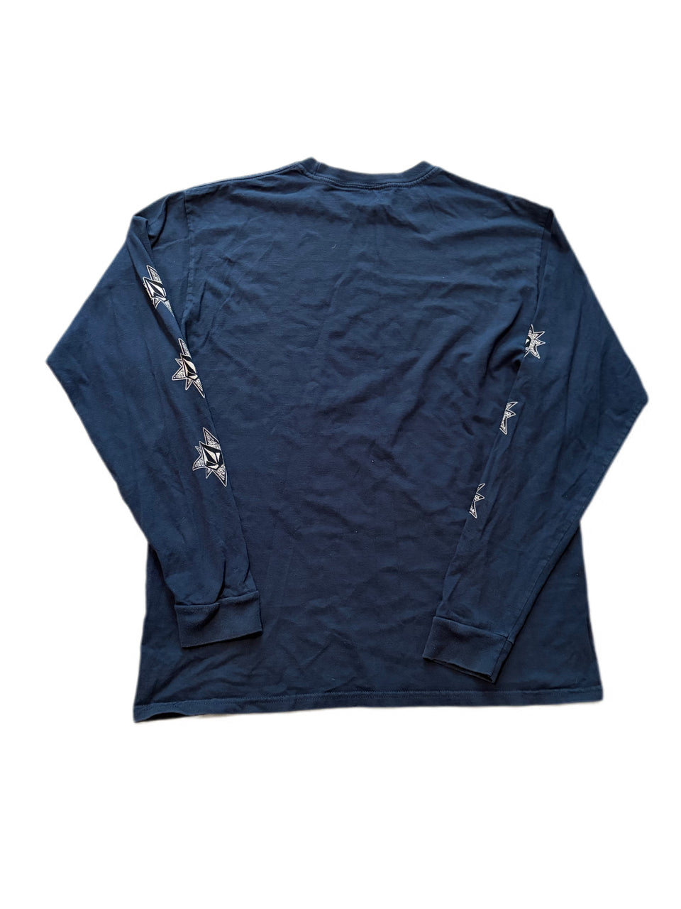 VOLCOM LONG SLEEVE GRAPHIC NAVY BLUE CREW NECKLINE
