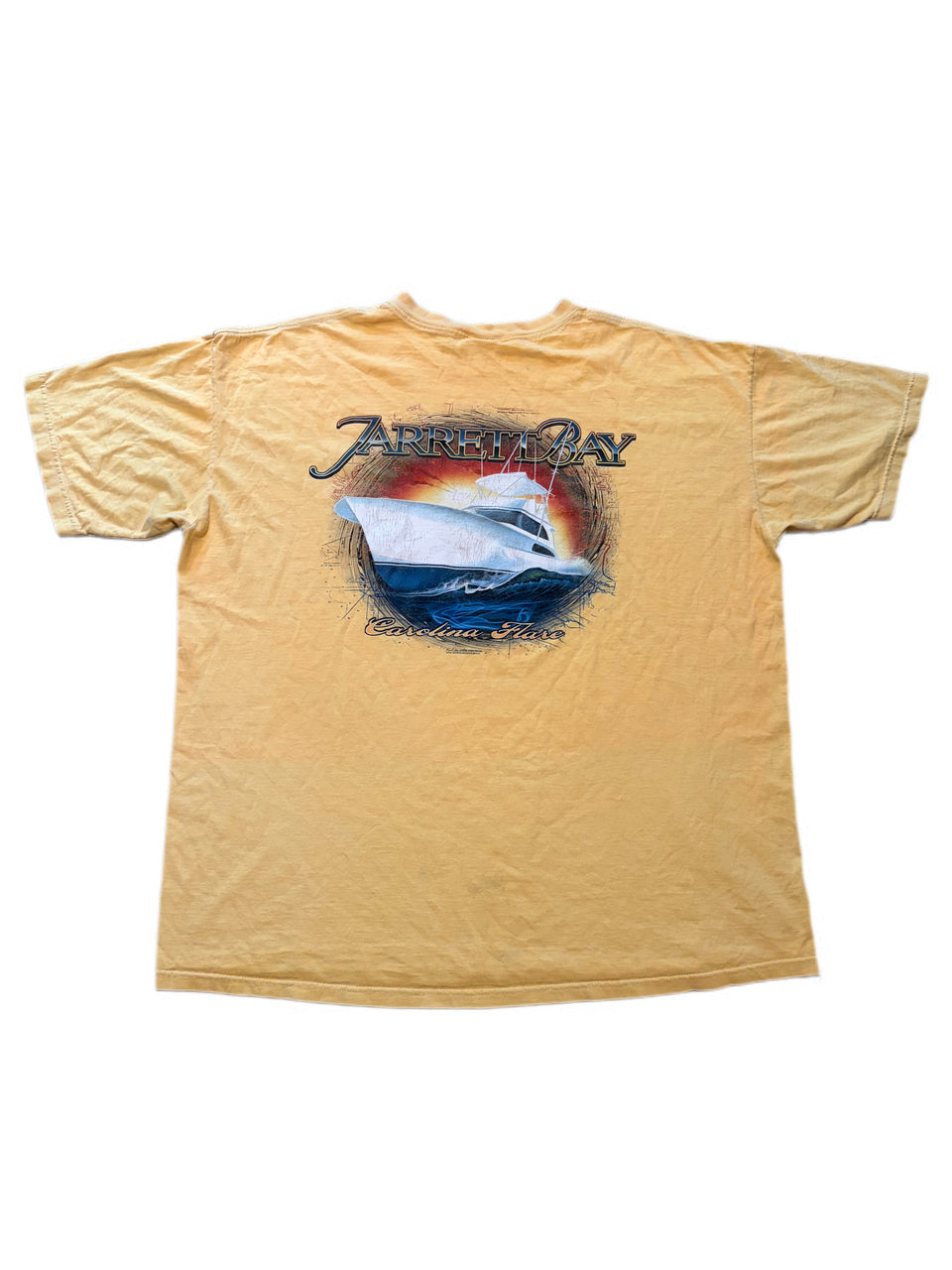 VINTAGE JARRETT BAY CAROLINA FLARE GRAPHIC POCKET TEE