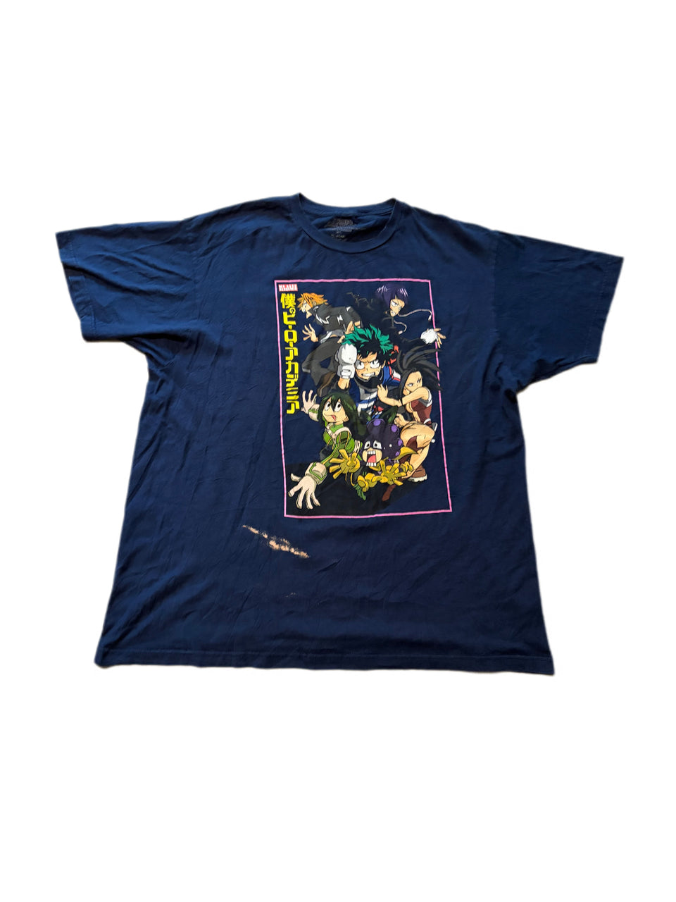 MY HERO ACADEMIA FUNIMATION JAPANESE ANIME BLUE GRAPHIC TEE