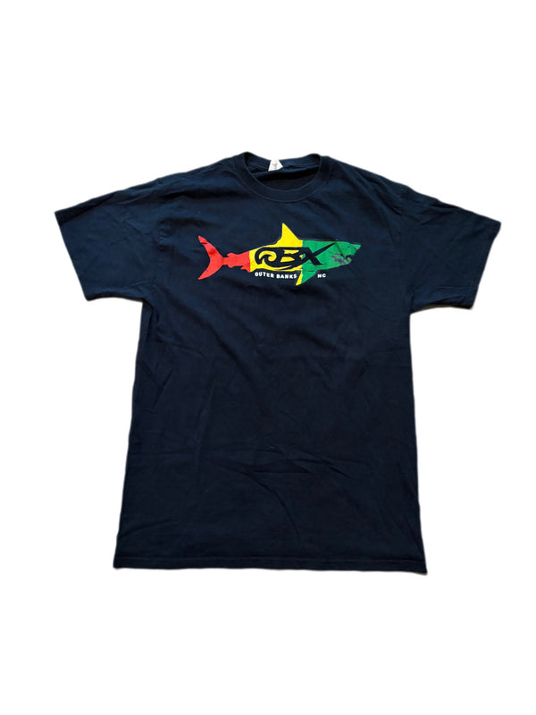 OUTERBANKS NC SHARK LOGO TEE