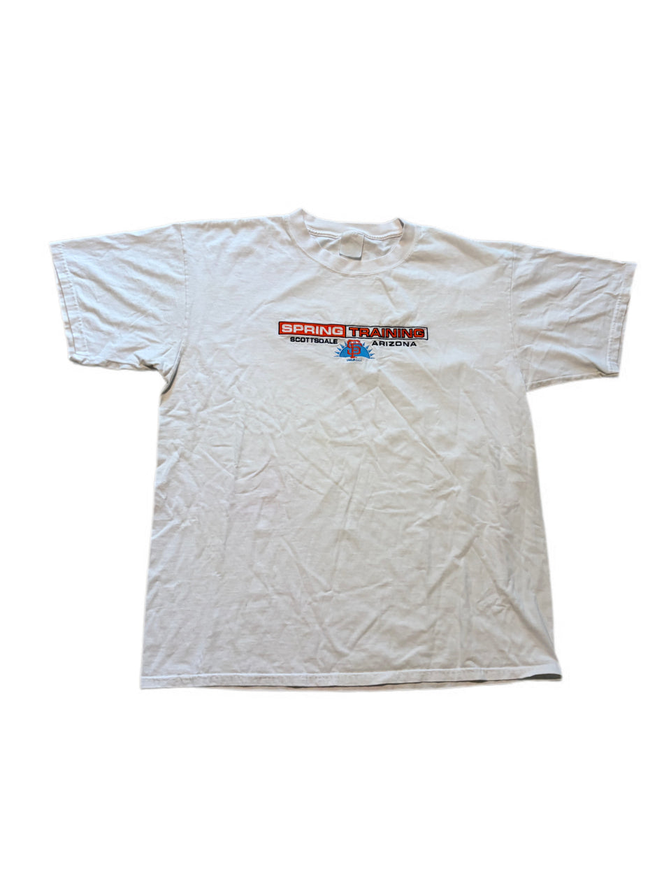 RETRO 2002 SAN FRANCISCO GIANTS SPRING TRAINING EMBROIDERED LOGO TEE