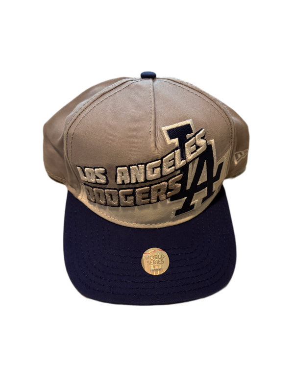NEW ERA LOS ANGELES DODGERS LARGE LOGO EMBROIDERED SNAPBACK HAT