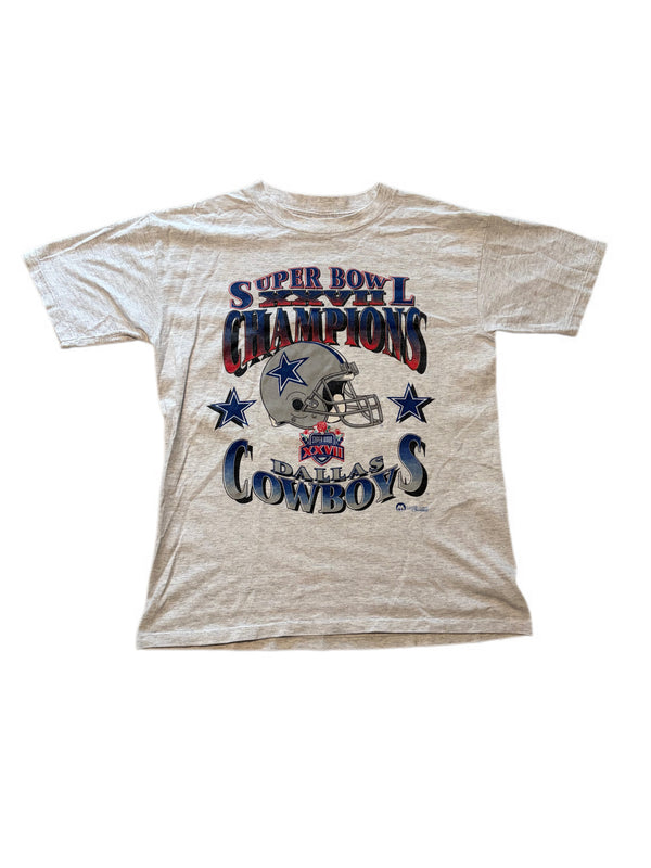 VINTAGE 1995 SUPER BOWL CHAMPIONS XXVII DALLAS COWBOYS GRAPHIC TEE