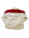 VINTAGE ADIDAS TRACK JACKET WHITE RED USA OLYMPICS HALF ZIP