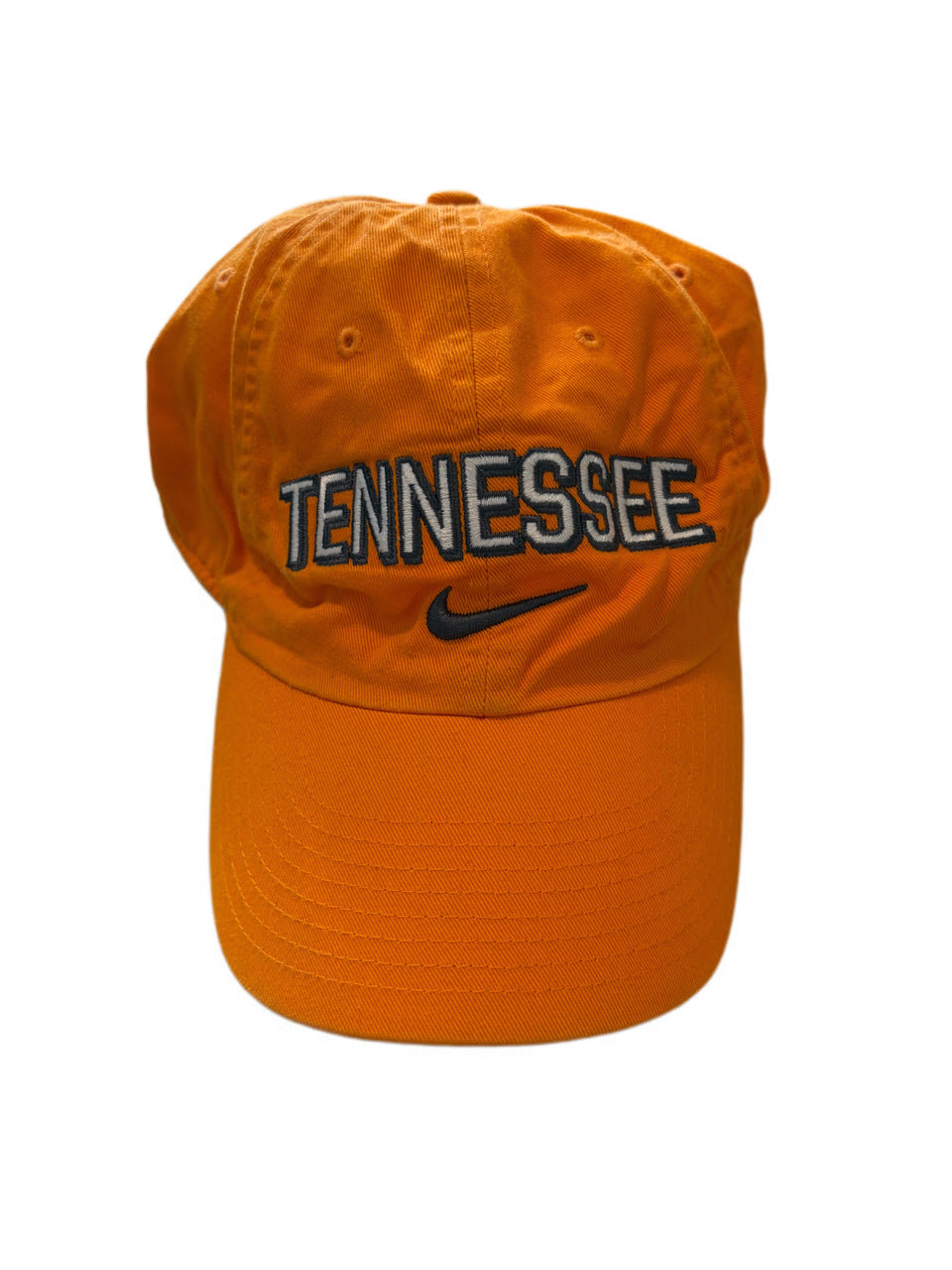 NIKE TENNESSEE BLACK LOGO ORANGE STRAPBACK HAT