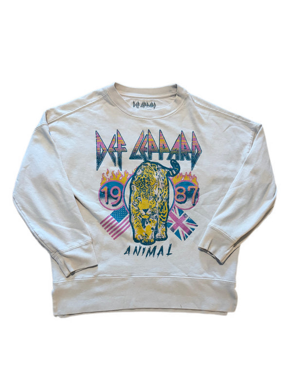 WOMENS DEF LEPPARD CONCERT GRAPHIC PULLOVER