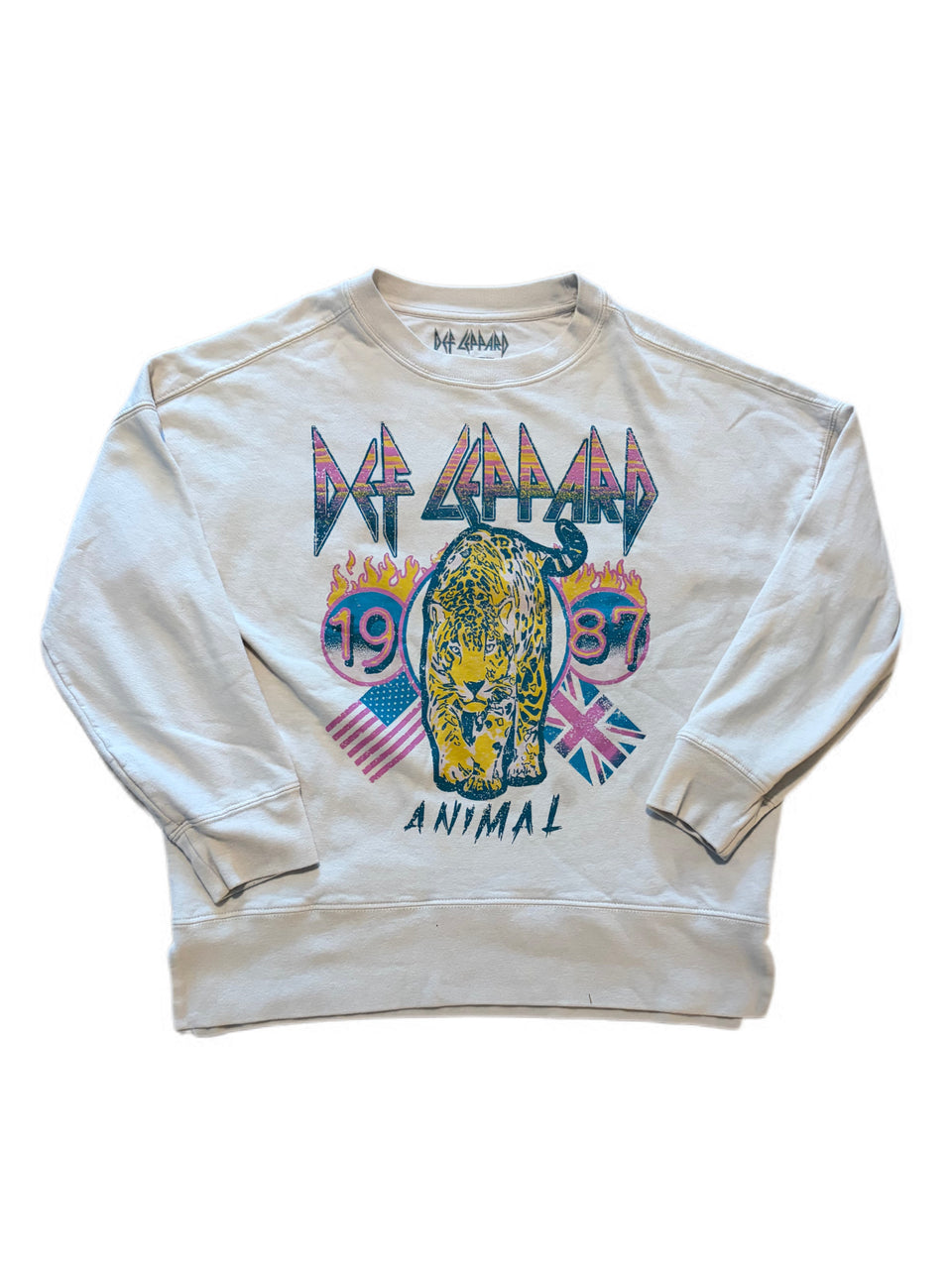 WOMENS DEF LEPPARD CONCERT GRAPHIC PULLOVER