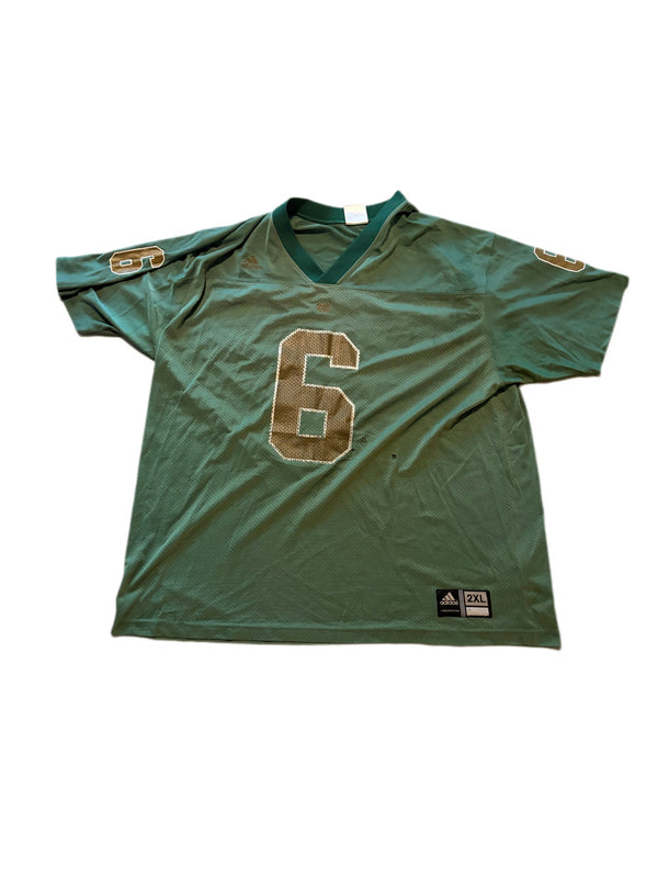 VINTAGE NOTRE DAME FOOTBALL #6 FIGHTING IRISH ADIDAS JERSEY