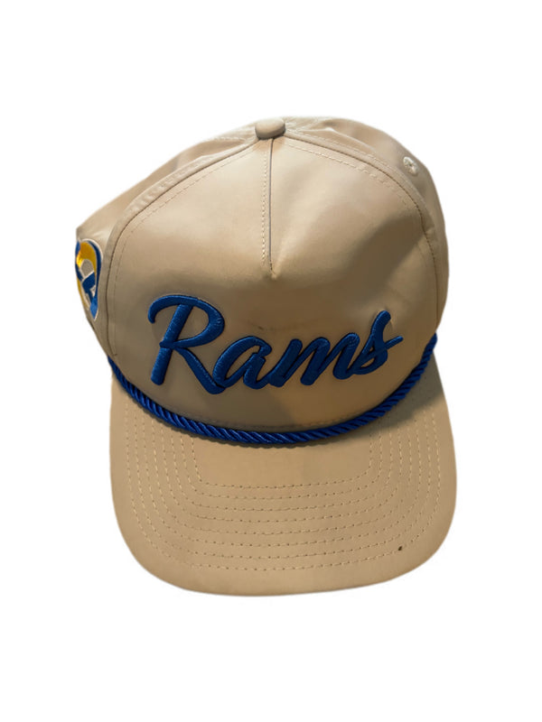 LOS ANGELES RAMS NEW ERA ATHLETIC GOLFER SNAPBACK ROPE HAT