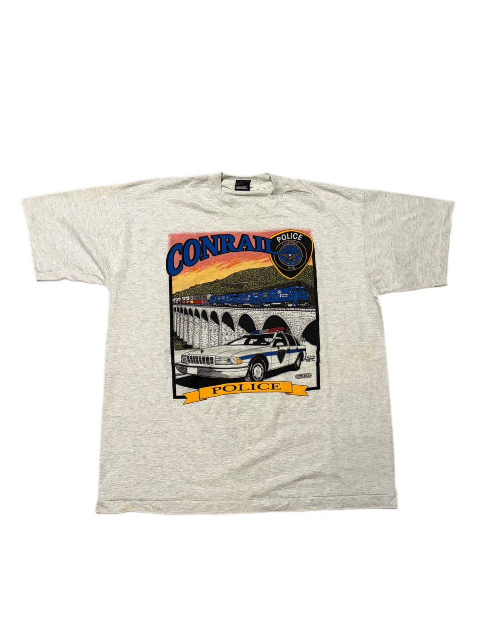 VINTAGE 1994 CONRAIL POLICE GRAPHIC TEE