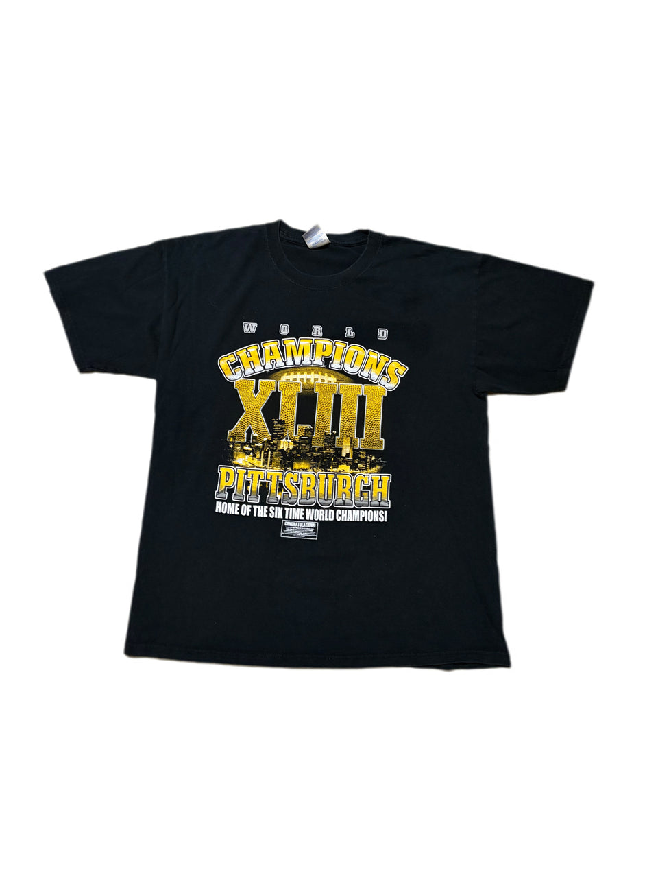 PITTSBURGH STEELERS SUPER BOWL XLIII WORLD CHAMPIONS GRAPHIC TEE