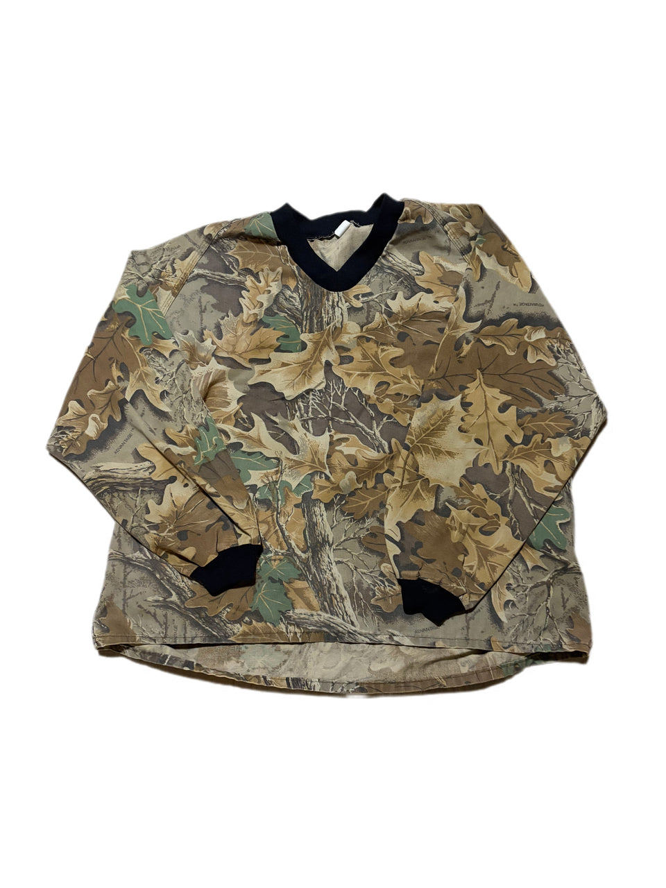 VINTAGE RANGER HUNTING CAMO LONG SLEEVE SHIRT WOODLAND