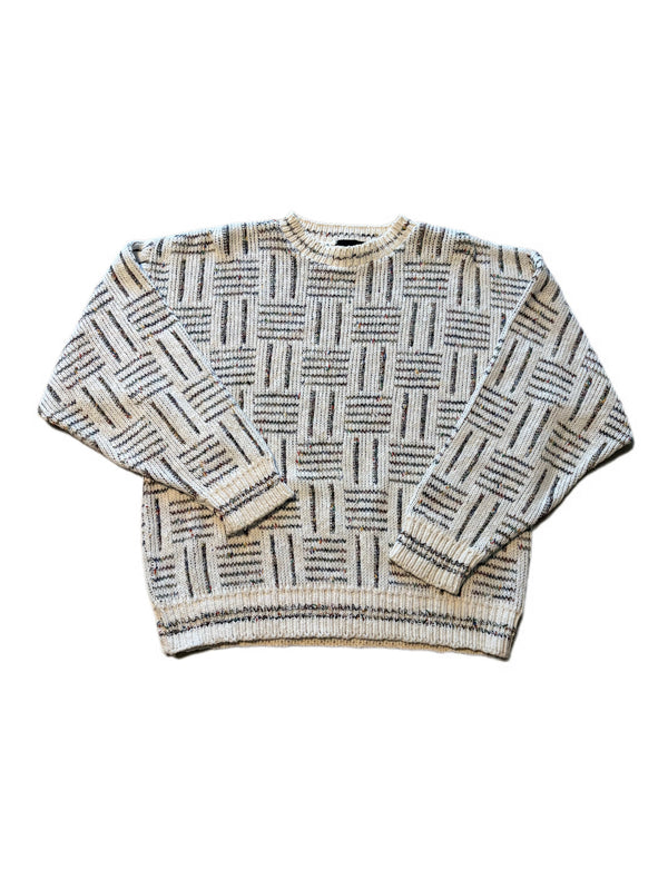 VINTAGE 90'S KNIT TONY LAMBERT PREPPY CREWNECK SWEATER