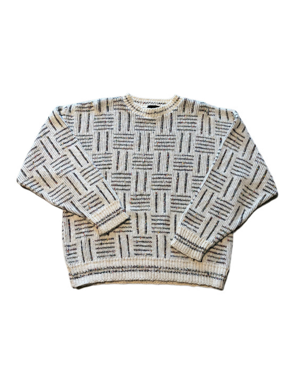 VINTAGE 90'S KNIT TONY LAMBERT PREPPY CREWNECK SWEATER