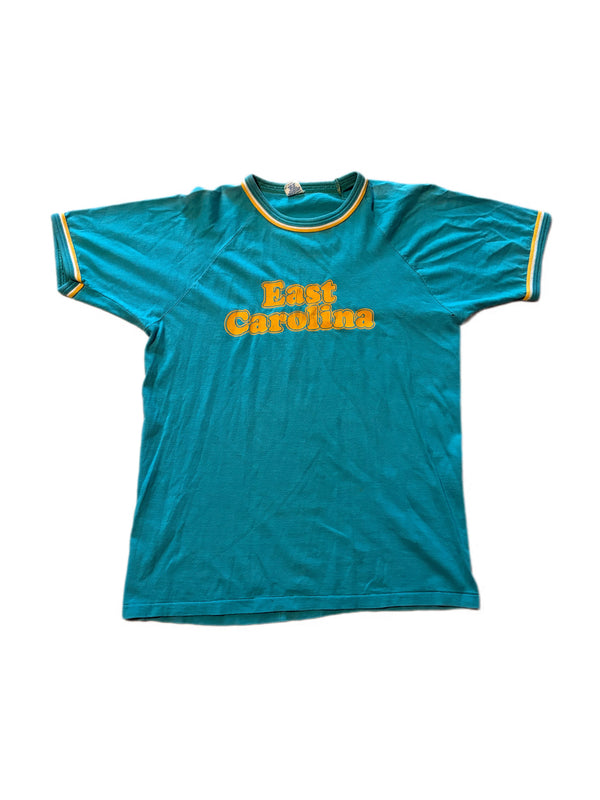 VINTAGE 70'S EAST CAROLINA RINGER TEE