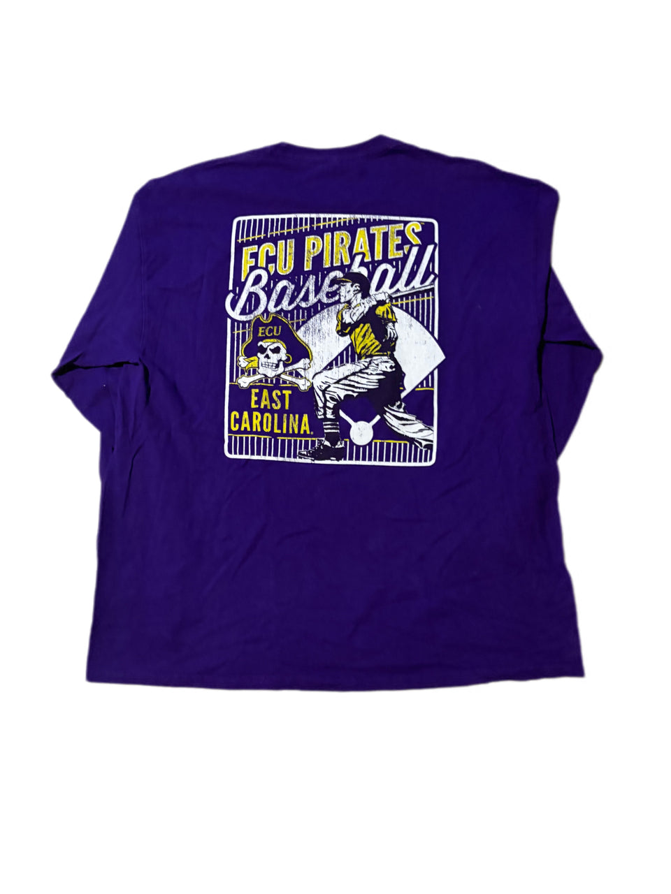 ECU PIRATES BASEBALL PURPLE LONG SLEEVE SHIRT