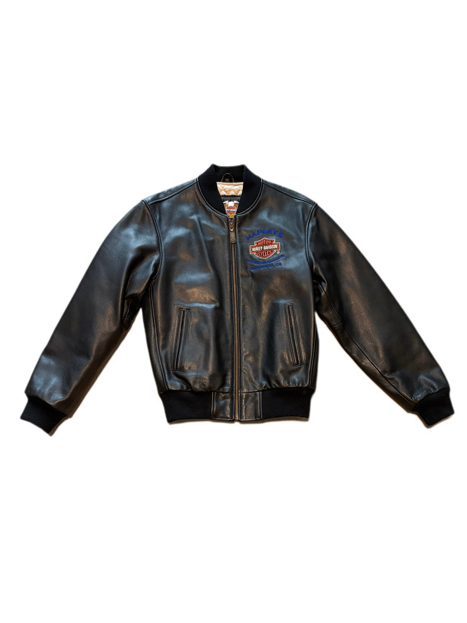 VINTAGE HARLEY DAVIDSON OCEANSIDE CA HOUSE OF HARLEYS LEATHER JACKET RARE