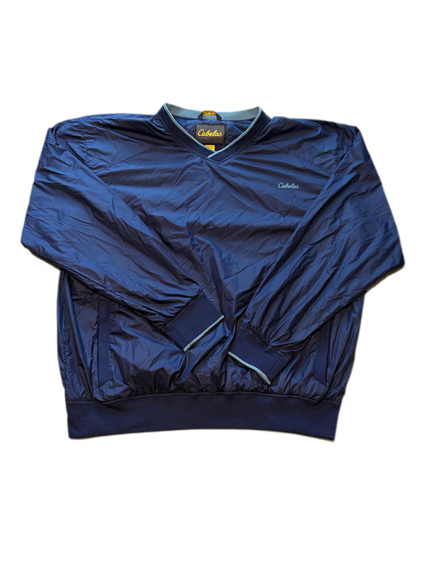 CABELAS LIGHTWEIGHT BLUE WINDBREAKER PULLOVER