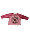 GRATEFUL DEAD WOMEN PINK 3/4 SLEEVE CROP TOP SHIRT