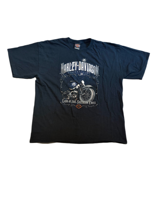 VINTAGE HARLEY DAVIDSON LAND OF THE SOUTHERN CROSS FRASER MOTORCYCLES SYDNEY AUSTRALIA TEE