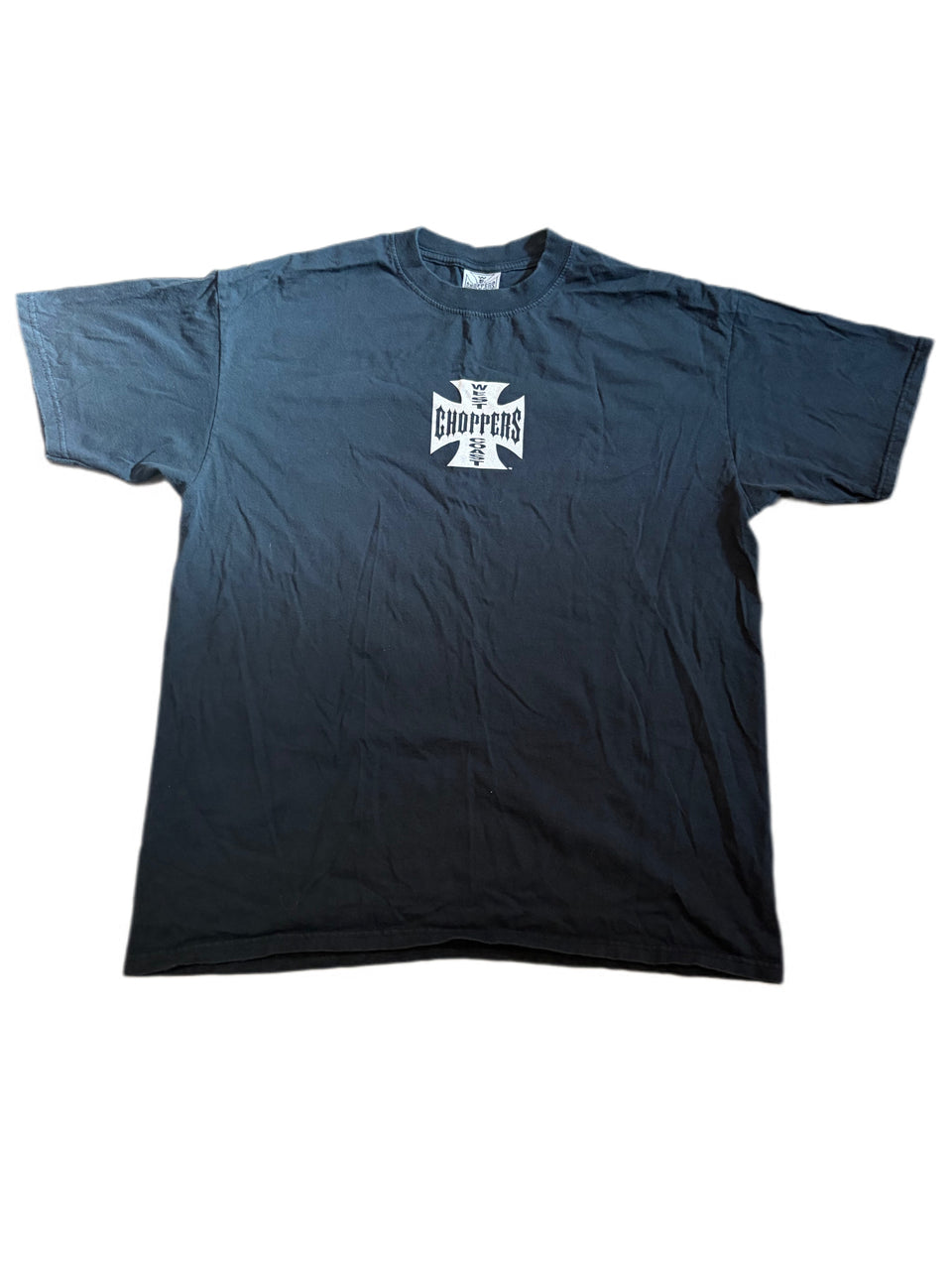 VINTAGE WEST COAST CHOPPERS LONG BEACH DOUBLE SIDED TEE