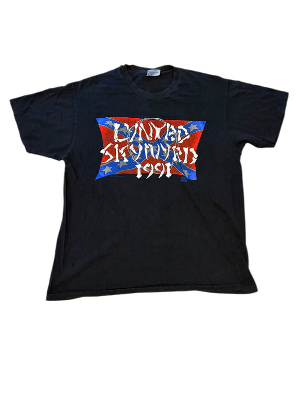 VINTAGE 1991 LYNYRD SKYNYRD SCREEN STARS SINGLE STITCH TOUR TEE