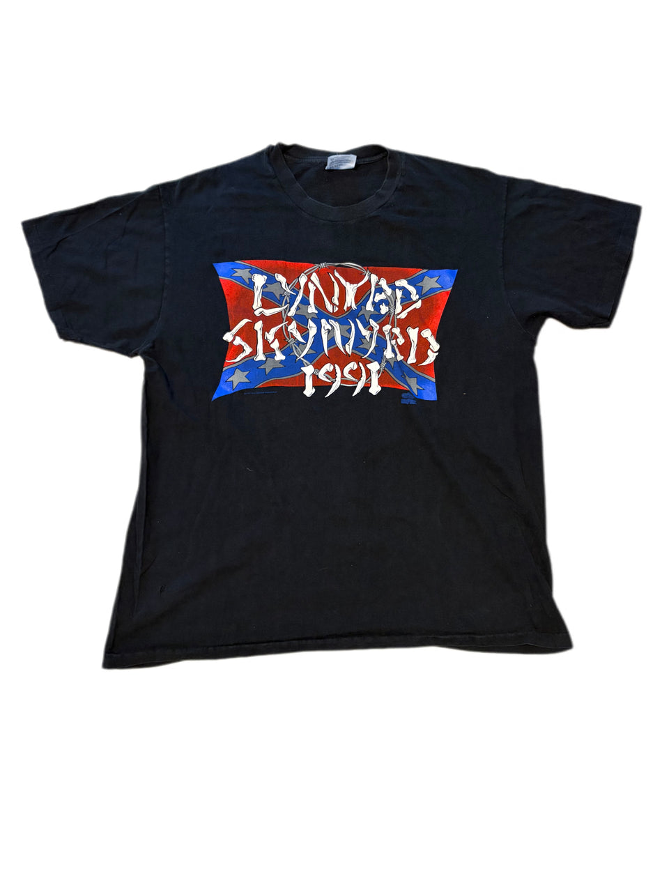 VINTAGE 1991 LYNYRD SKYNYRD SCREEN STARS SINGLE STITCH TOUR TEE
